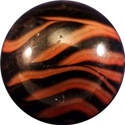 Marbles: Lot 51. CHRISTENSEN AGATE COMPANY, Flame Swirl. 5/8". Near Mint(+) (8.7).