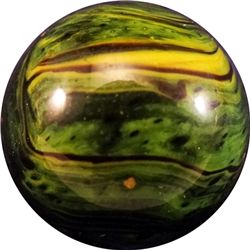 Marbles: Lot 52. CHRISTENSEN AGATE COMPANY, Striped Opaque. 19/32". Mint (9.8).