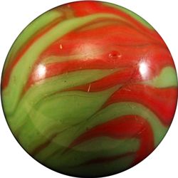 Marbles: Lot 54. CHRISTENSEN AGATE COMPANY, Flame Swirl. 21/32". Near Mint(+) (8.9).