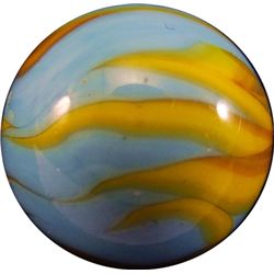 Marbles: Lot 58. CHRISTENSEN AGATE COMPANY, Flame Swirl. 5/8". Mint(-) (9.0).