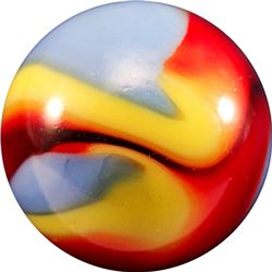 Marbles: Lot 63. AKRO AGATE COMPANY, Corkscrew. 1". Mint (9.5).