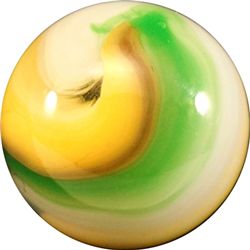 Marbles: Lot 71. AKRO AGATE COMPANY, Popeye Corkscrew. 5/8". Mint (9.8).