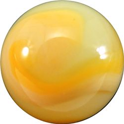 Marbles: Lot 75. AKRO AGATE COMPANY, Lemonade. 21/32". Mint (9.9).