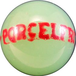 Marbles: Lot 76. AKRO AGATE COMPANY, Character. 11/16". Mint (9.8).