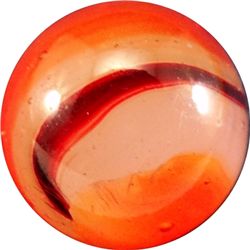 Marbles: Lot 78. AKRO AGATE COMPANY, Carnelian Oxblood. 5/8". Mint (9.7).