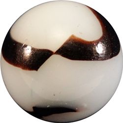 Marbles: Lot 88. PELTIER GLASS COMPANY, NLR Zebra. 5/8". Mint (9.8).