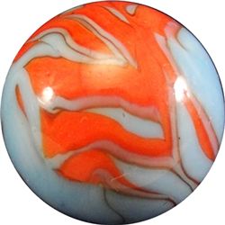 Marbles: Lot 91. ALLEY AGATE COMPANY, Flame Swirl. 21/32". Mint (9.7).