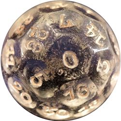 Marbles: Lot 97. OTHER MACHINE MADE, Fortune Telling. 1-1/16". Mint (9.8).