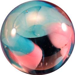 Marbles: Lot 101. CONTEMPORARY HANDMADE, House of Glass. 1-7/16". Mint (9.9).