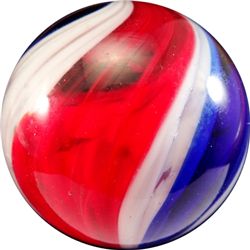 Marbles: Lot 102. CONTEMPORARY HANDMADE, Gibson Glass. 1-15/16". Mint (9.9).