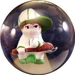 Marbles: Lot 105. CONTEMPORARY HANDMADE, Joe St. Clair. 2". Mint (9.9).
