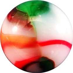 Marbles: Lot 115. PELTIER GLASS COMPANY, NLR Christmas Tree. 21/32. Mint(-) (9.0).