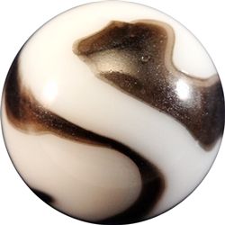Marbles: Lot 121. PELTIER GLASS COMPANY, NLR Zebra. 11/16". Mint (9.8).