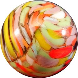 Marbles: Lot 123. CHRISTENSEN AGATE COMPANY, Guinea. 21/32". Mint (9.7).