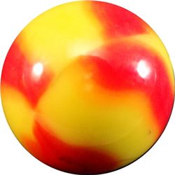 Marbles: Lot 124. PELTIER GLASS COMPANY, NLR Ruby Bee. 11/16". Mint (9.8).