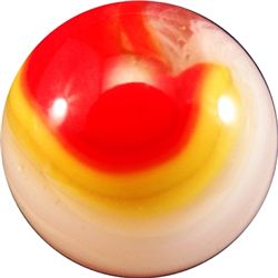 Marbles: Lot 128. AKRO AGATE COMPANY, Popeye Corkscrew. 25/32". Mint (9.8).