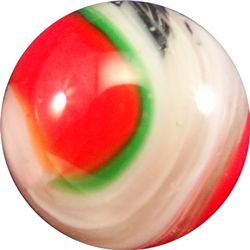 Marbles: Lot 136. AKRO AGATE COMPANY, Popeye Corkscrew. 5/8". Mint (9.8).
