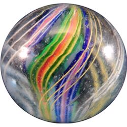 Marbles: Lot 137. SWIRL, Divided Core. 1-1/8". Mint (9.8).