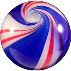 Marbles: Lot 144. CONTEMPORARY HANDMADE, Gibson Glass. 1-13/16". Mint (9.9).