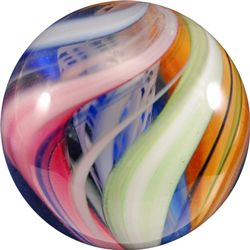 Marbles: Lot 149. CONTEMPORARY HANDMADE, Gibson Glass. 1-7/8". Mint (9.9).