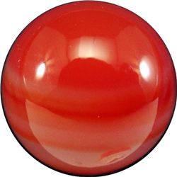 Marbles: Lot 166. NON-GLASS HANDMADE, Handcut Agate. 3/4". Mint (9.9).