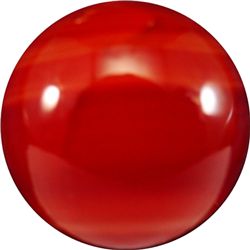 Marbles: Lot 167. NON-GLASS HANDMADE, Handcut Agate. 1". Mint (9.9).