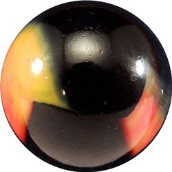 Marbles: Lot 174. PELTIER GLASS COMPANY, Nova. 29/32". Mint (9.9).