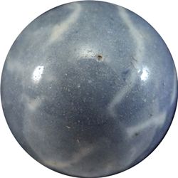 Marbles: Lot 198. NON-GLASS HANDMADE, China. 3/4". Mint (9.5).