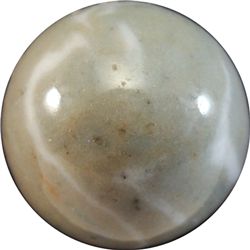 Marbles: Lot 201. NON-GLASS HANDMADE, China. 25/32". Mint (9.5).