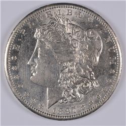 1897-S MORGAN DOLLAR AU-58