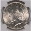 Image 2 : 1924 PEACE DOLLAR NGC MS-63