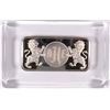 Image 1 : 5000 GRAINS OF PURE STERLING SILVER (FRANKLIN MINT) AHE (IN LUCITE)