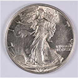 1937-S WALKING LIBERTY HALF DOLLAR, AU-58