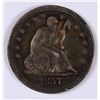 Image 1 : 1857 SEATED LIBERTY QUARTER, XF+