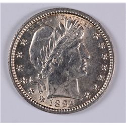 1894 BARBER QUARTER, MS-64