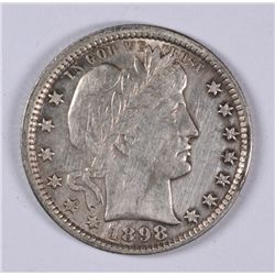 1898 BARBER QUARTER, XF