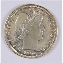 1908-D BARBER QUARTER, AU-55