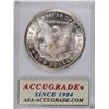 Image 4 : 1880-CC MORGAN SILVER DOLLAR, ACG MS-64  WHITE!