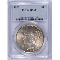 1926 PEACE SILVER DOLLAR, PCGS MS-64+