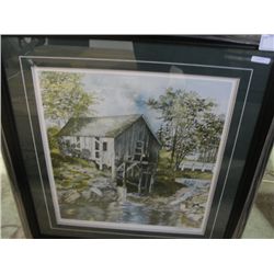 LIMITED EDITION FRAMED PRINT BY GAIL PABRIALCHE ``OLD MILL``