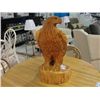 Image 1 : LARGE EAGLE CARVING FROM ONE SECTION OF LOG