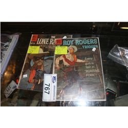 2 VINTAGE GRAPHIC NOVELS; ROY ROGERS VOLUME1 1957, AND THE LONE RANGERS VOLUME 1 1960