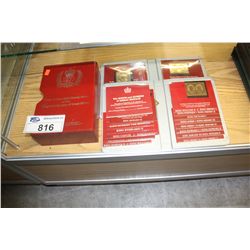 1977 QUEENS SILVER JUBILEE GOLD STAMPED SERIES OF THE KINGS AND QUEENS OF GREAT BRITAIN LIMITED