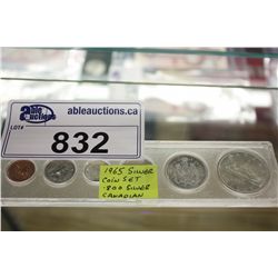 1965 ROYAL CANADIAN MINT SILVER COIN SET .800 SILVER