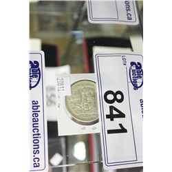 CENTENNIAL 1858-1958 ROYAL CANADIAN MINT $1 SILVER TOTEM POLE COIN