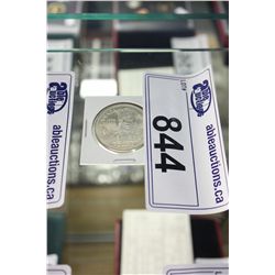 CENTENNIAL 1858-1958 ROYAL CANADIAN MINT $1 SILVER TOTEM POLE COIN