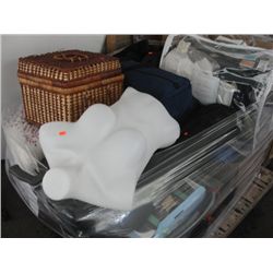 PALLET LOT OF ASSORTED GENERAL HOUSEHOLD ITEMS