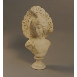 19th Century Italian Marble Portrait Bust of a Woman