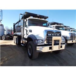2015 MACK GU713 TRI-AXLE DUMP, S/N 1M2AX07C9FM021393, MACK MP8-445C ENG, 10 SPD TRANS, 44K REARS, 18