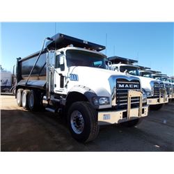 2014 MACK GU713 TRI-AXLE DUMP, S/N 1M2AX09C6EM021055, MACK MP8-425M ENG, 10 SPD TRANS, 44K REARS, 18
